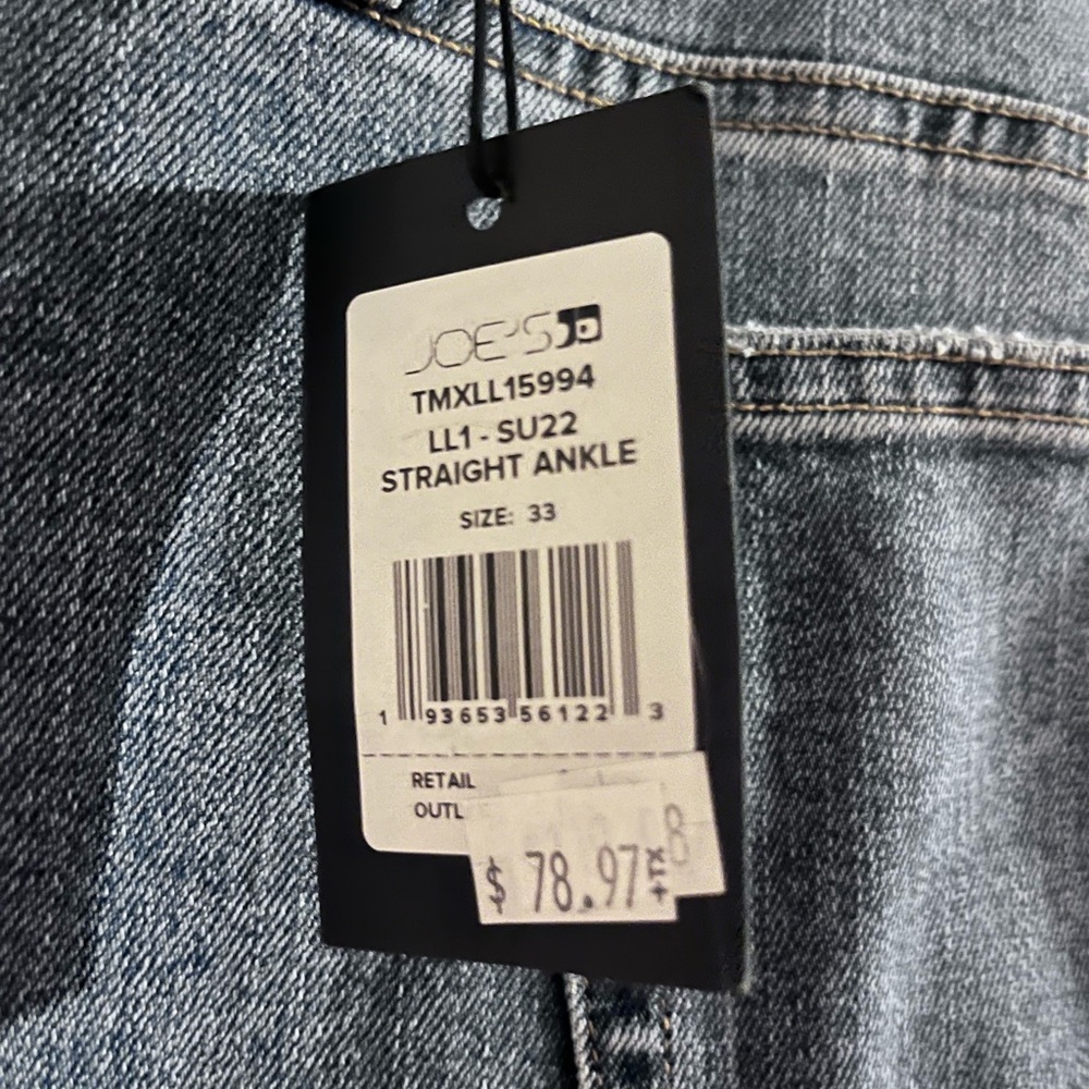 Joe's Jeans Women's Blue Straight Ankle Jeans
